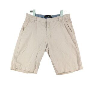 TPT Chino Shorts Size W28 L49 SMALL  Men Walking Solid Beige Twill Cotton